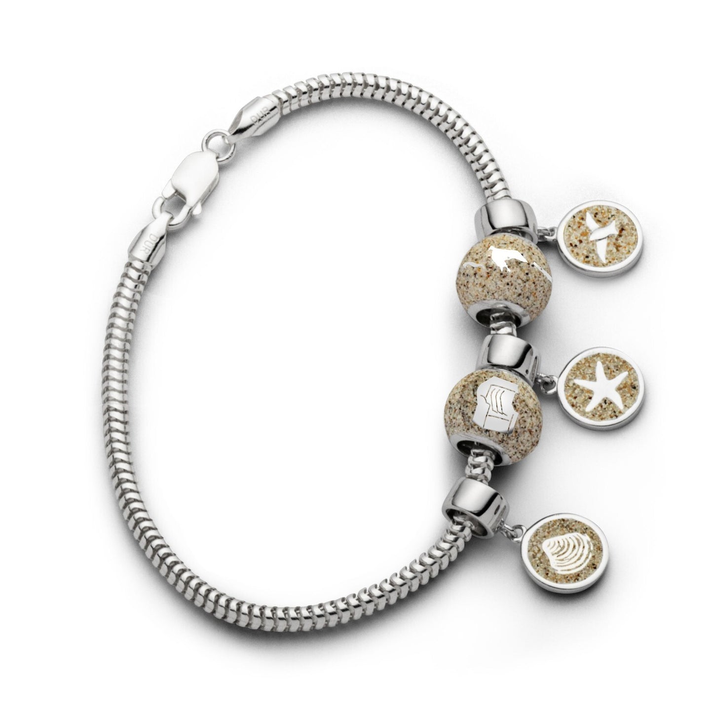 DUR 925er Silber Schmuck Armband „Schlange“ dick 3 mm A1134