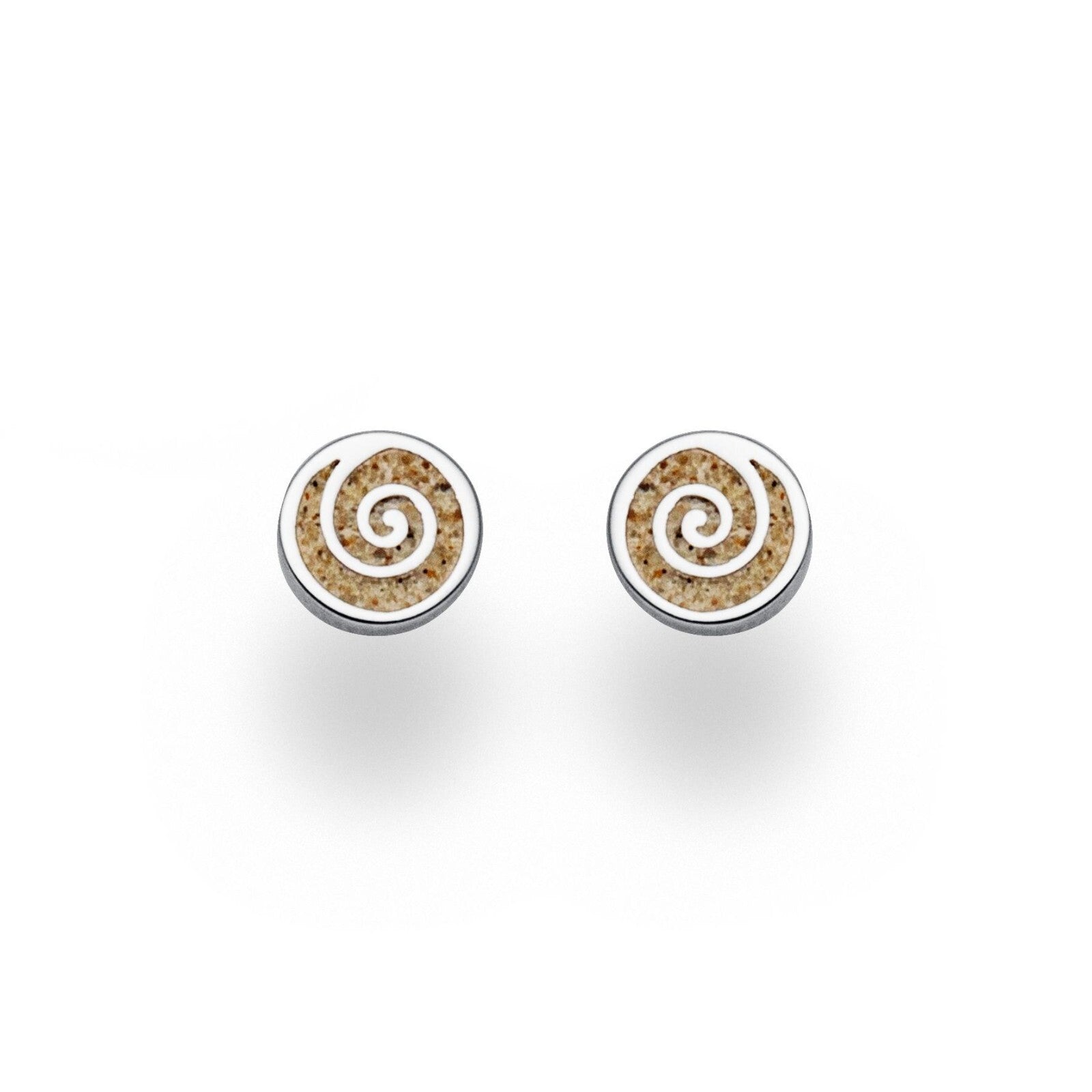DUR Silber Schmuck Ohrring Ohrstecker ''Sandspirale 2.0" O5214