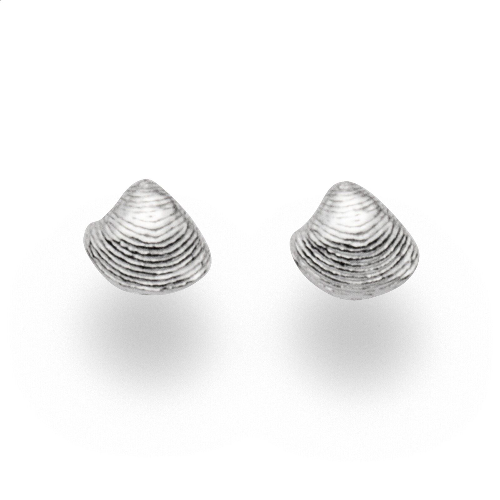 DUR Silber Schmuck Ohrring Ohrstecker "Herzmuschel" O4813